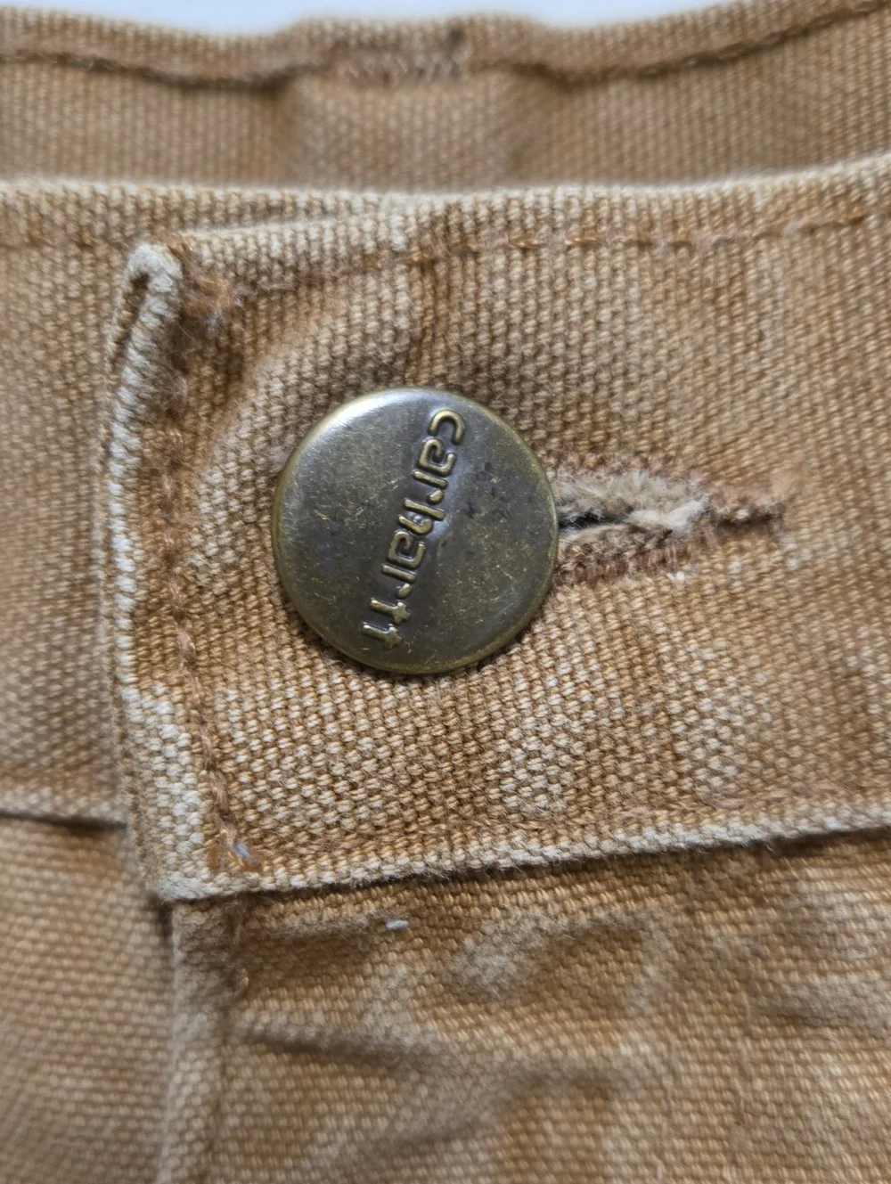 Carhartt B136 Brown Double Knee Duck Work Pants 36x32 Carpenter Dungaree